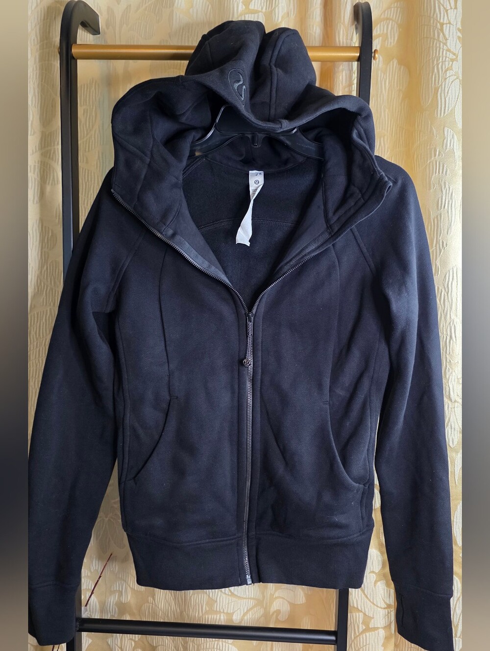 Lululemon Activewear Hoodie Full Zipper Black Sz 6